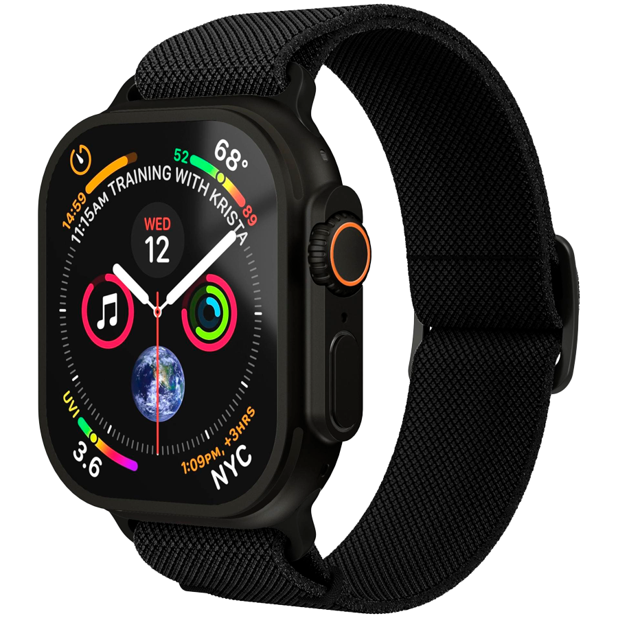 Classic Nylon Loop 44, 45, 46, 49mm One Size All, Black — VONMAHLEN