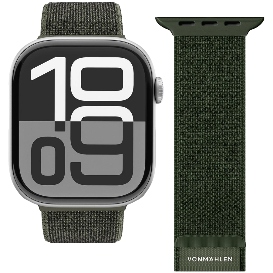 Fitness Loop 2 40, 41, 42mm One Size, Olive — VONMAHLEN