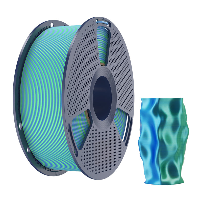 Sunlu PLA+ Silk Dual Color Filament (blue-green) - Image 2