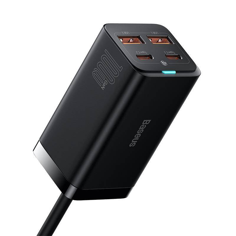 Baseus GaN3 Pro wall charger 2xUSB-C + 2xUSB, 100W (black) - Product Image 10