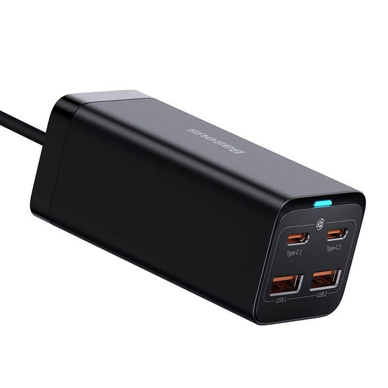 Baseus GaN3 Pro wall charger 2xUSB-C + 2xUSB, 100W (black) - Product Image 11