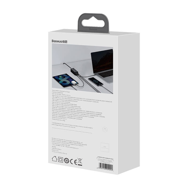 Baseus GaN3 Pro wall charger 2xUSB-C + 2xUSB, 100W (black) - Product Image 8