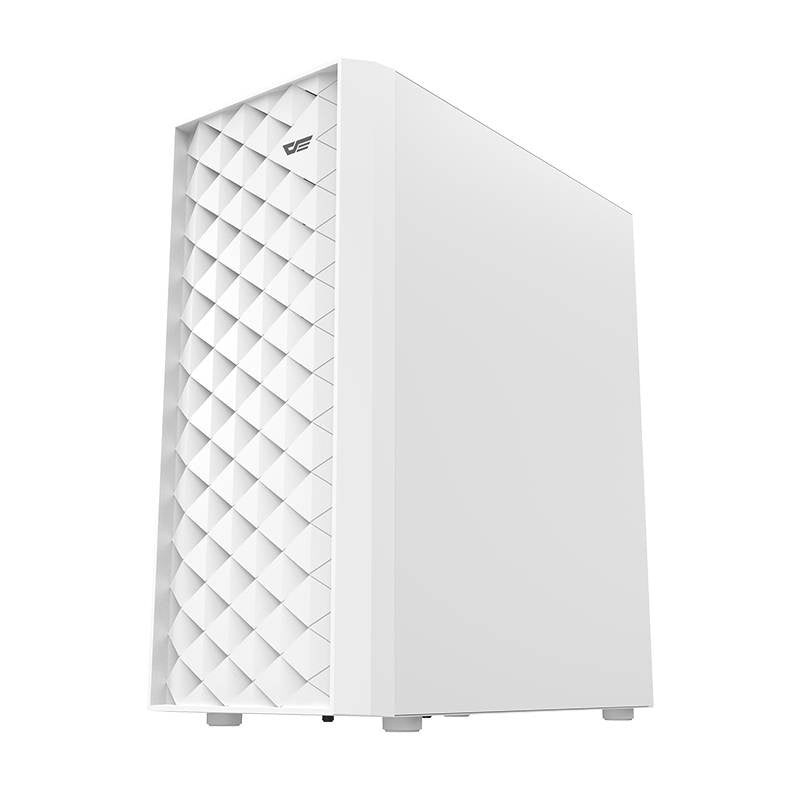 Darkflash DK351 Computergehäuse (weiß) + 4 RGB-Lüfter