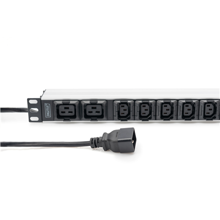 Digitus | Socket Strip with Aluminum Profile, 10-way, IEC C20 plug | DN-95427 | Sockets quantity 7