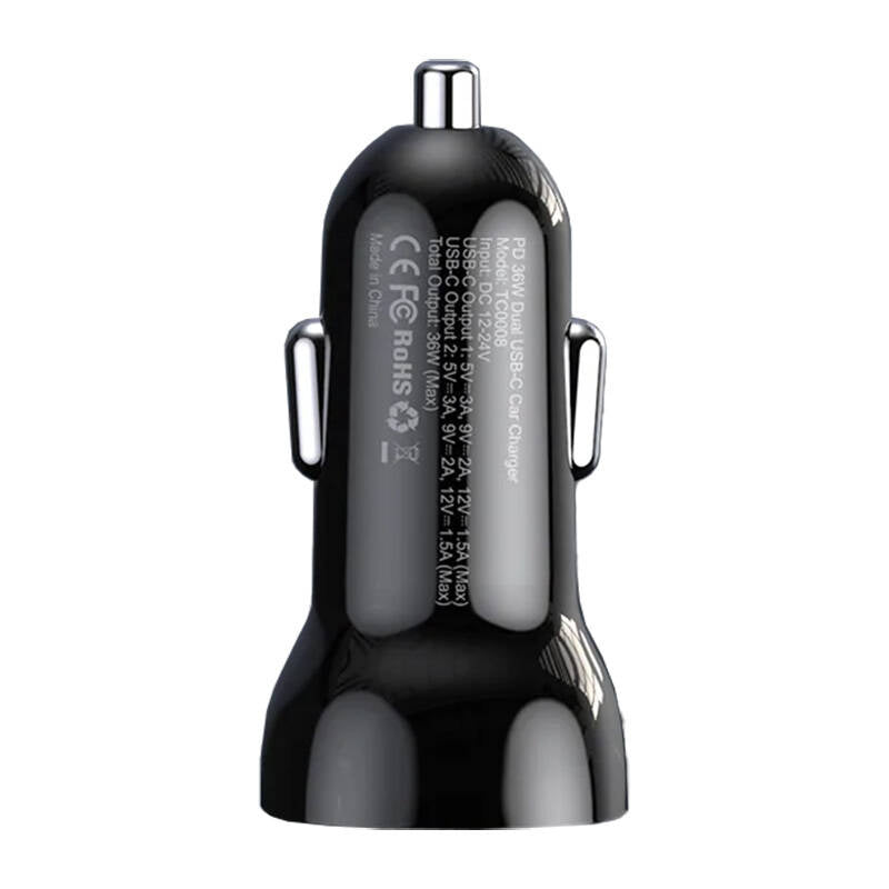 Car charger Choetech TC0008 40W 2x USB-C - Product Image 4