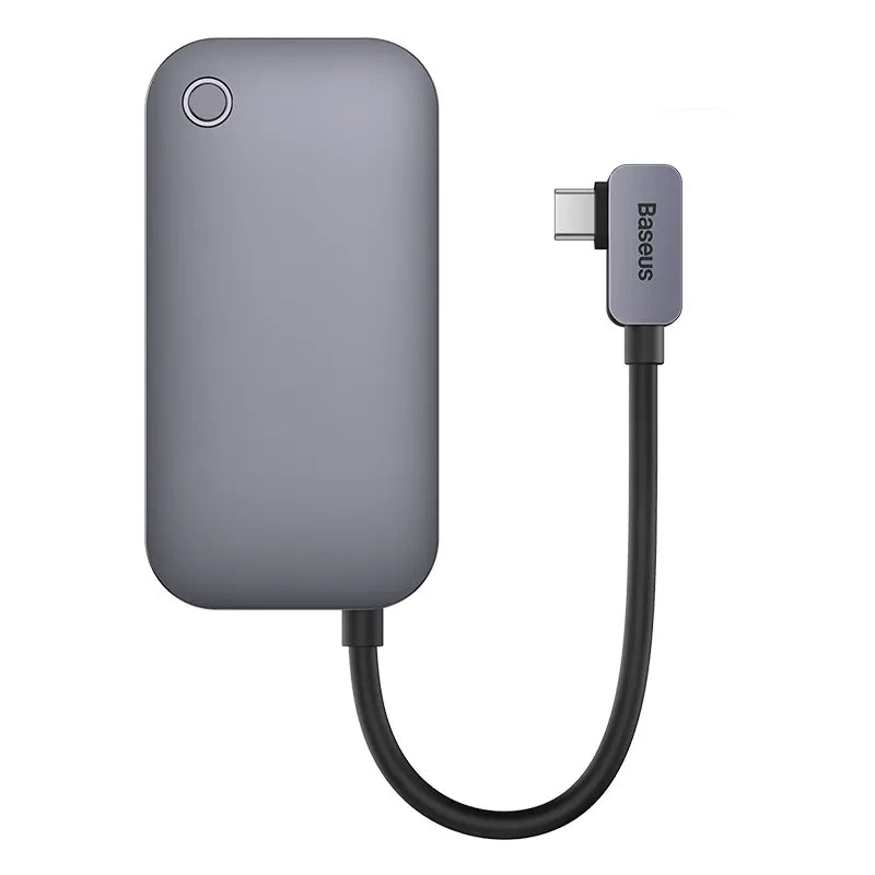 Hub 4in1 Baseus PadJoy Series USB-C to USB 3.0 + HDMI + USB-C PD + jack 3.5mm (Grey) - Product Image 1