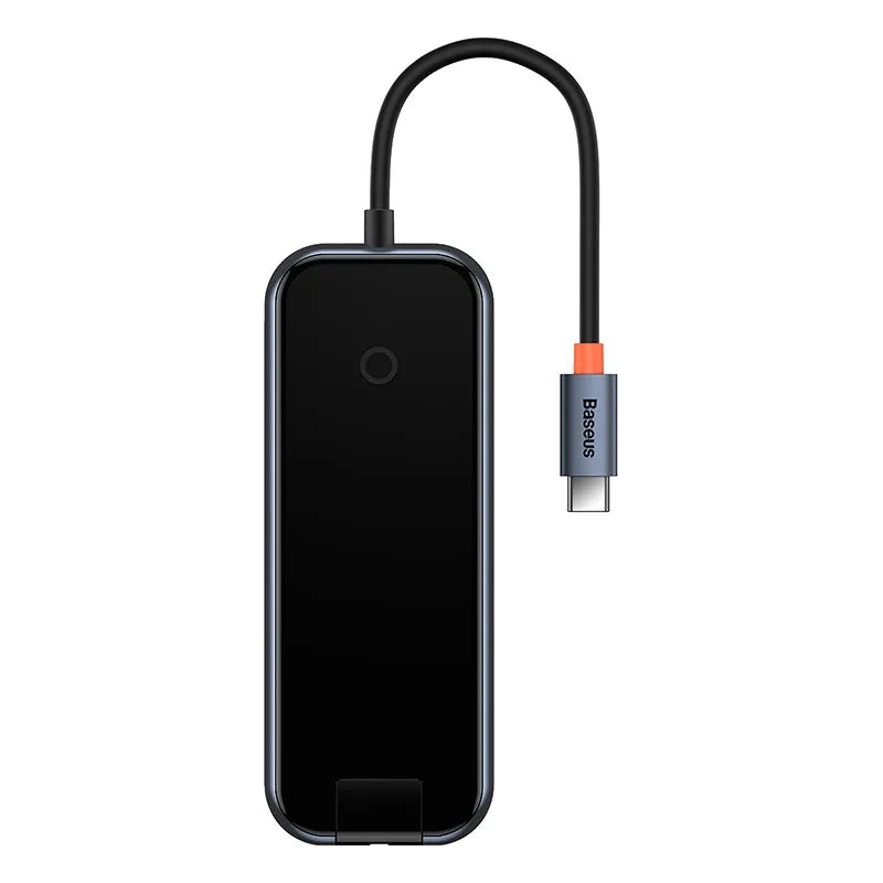 Hub 5in1 Baseus AcmeJoy series USB-C to 2xUSB 3.0 + USB 2.0 + USB-C PD + RJ45 (dark grey) - Product Image 2