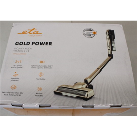 SALE OUT. ETA Vacuum Cleaner | Gold Power 1212 90000 | Cordless operating | 250 W | 21.6 V | Operating time (max) 35 min