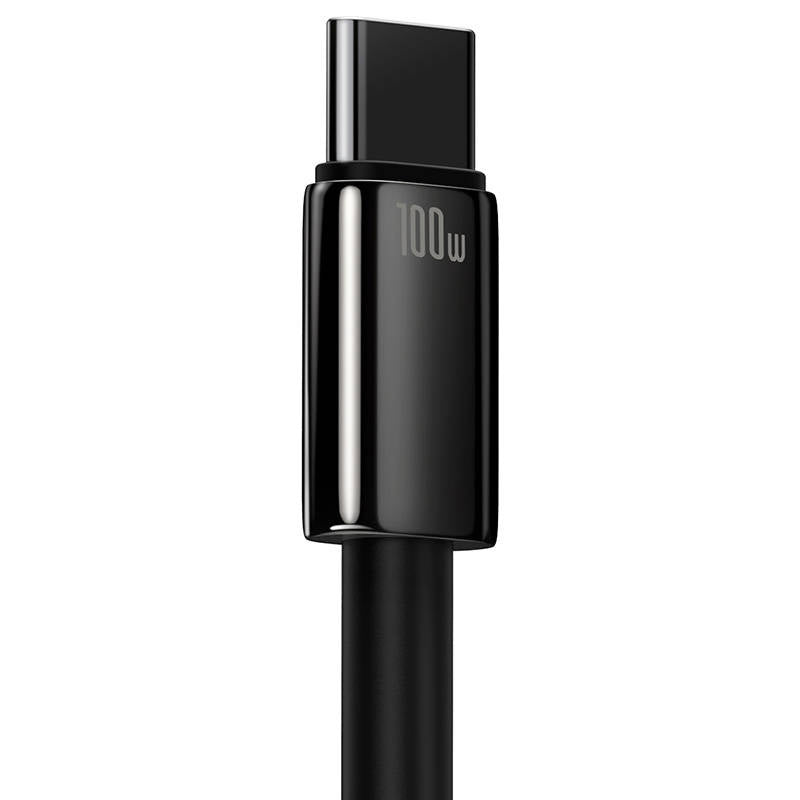 Baseus Tungsten Gold Cable USB to USB-C, 100W, 2m (black) - Product Image 3