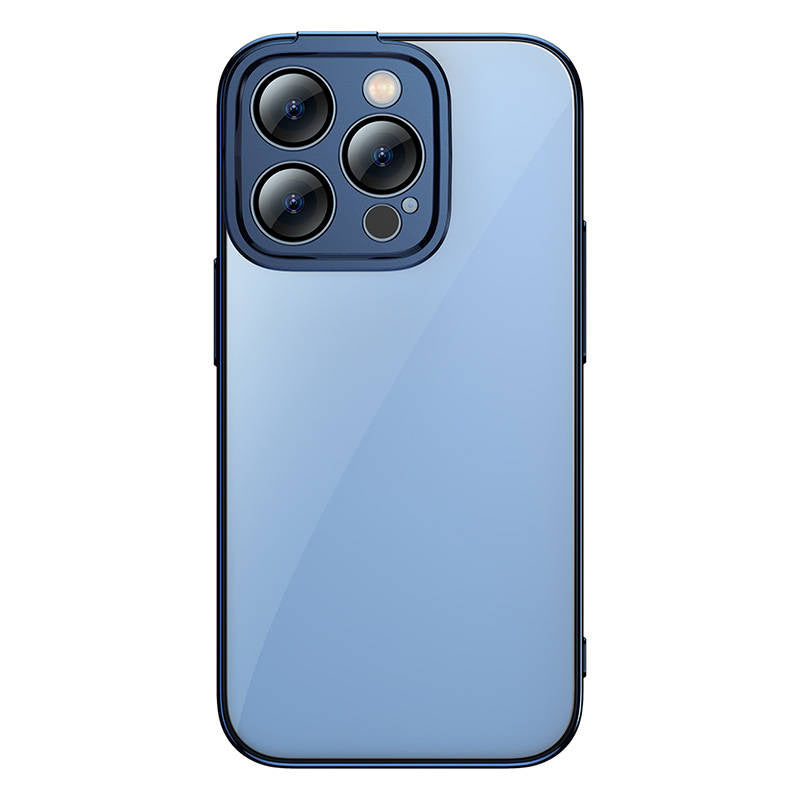 Baseus Glitter Transparent Case and Tempered Glass set for iPhone 14 Pro Max (blue) - Product Image 2