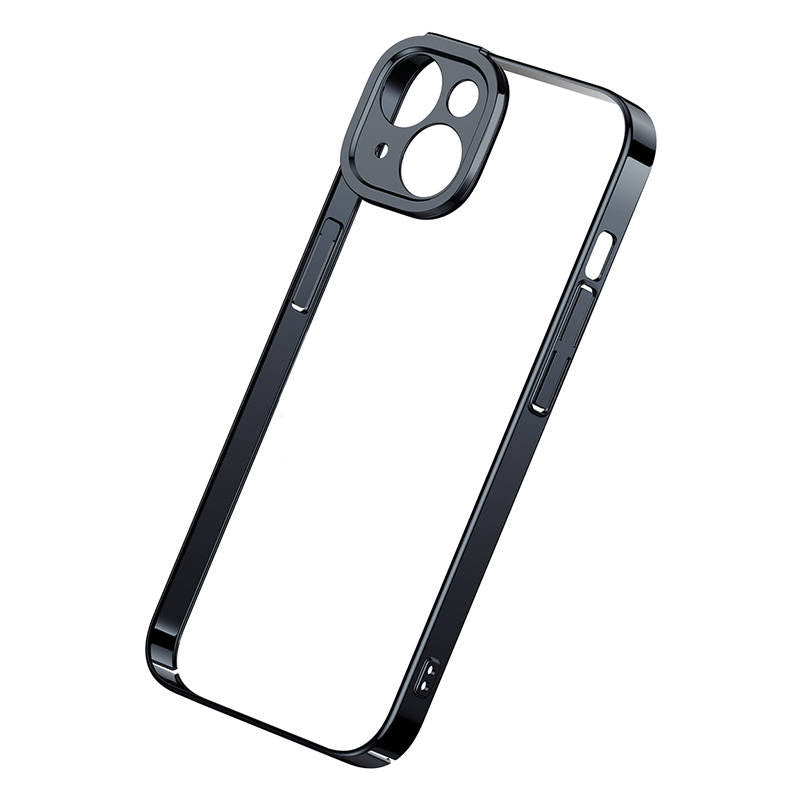 Baseus Glitter Transparent Case and Tempered Glass set for iPhone 14 Plus (black) - Product Image 4