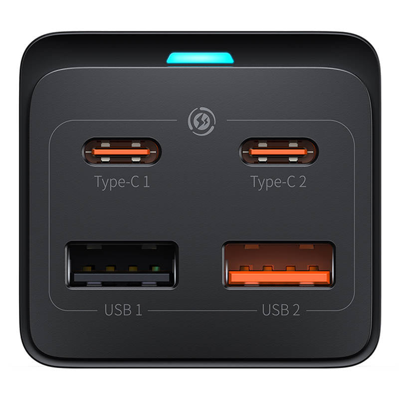 Baseus GaN3 Pro wall charger / powerstrip 2xUSB + 2xUSB-C + AC, 65W - Product Image 4