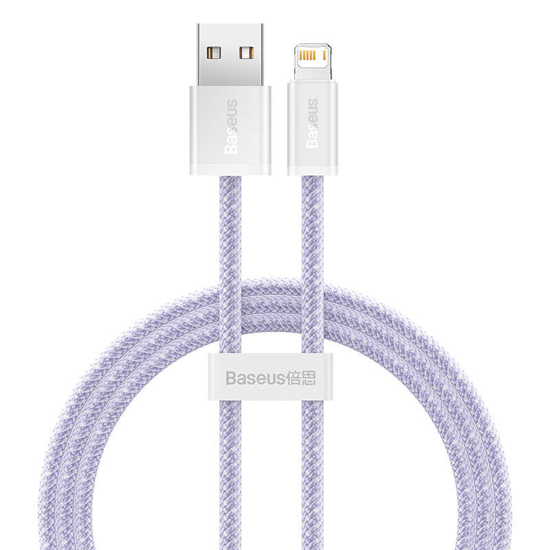 USB cable for Lightning Baseus Dynamic 2 Series, 2.4A, 1m (purple) - Product Image 2
