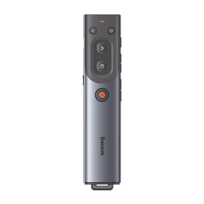 Baseus Orange Dot Multifunctional remote control for presentation, with a red laser pointer - gray - Product Image 2
