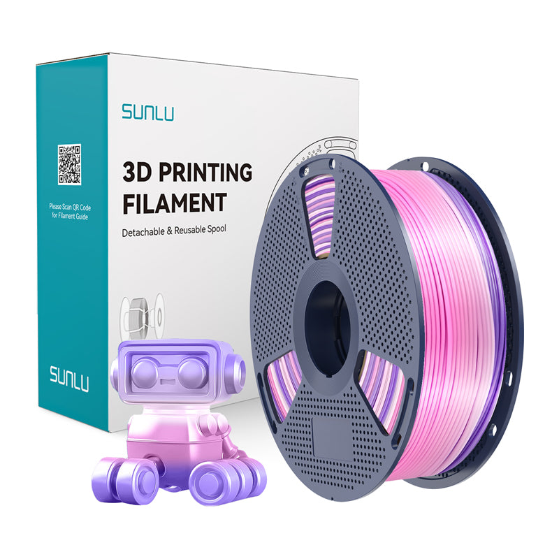 Sunlu PLA+ Silk Filament (Rainbow) 03 - Image 1