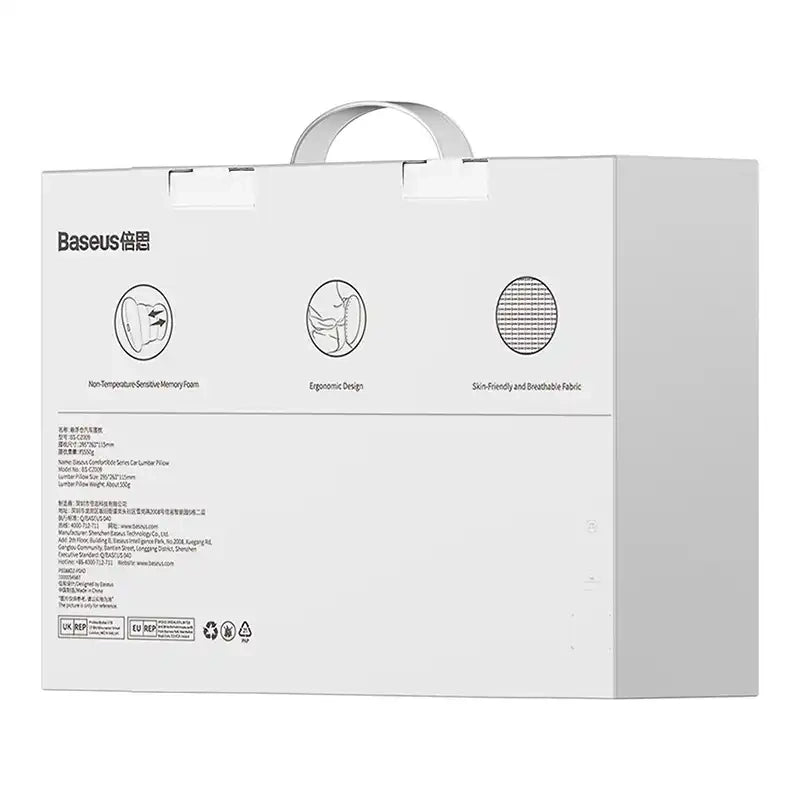 Car Lumbar Pillow Baseus Comfort Ride (Grey) - Product Image 7