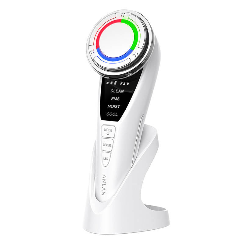 Ultrasonic facial massager with light therapy ANLAN 01-ADRY15-001 - Product Image 1