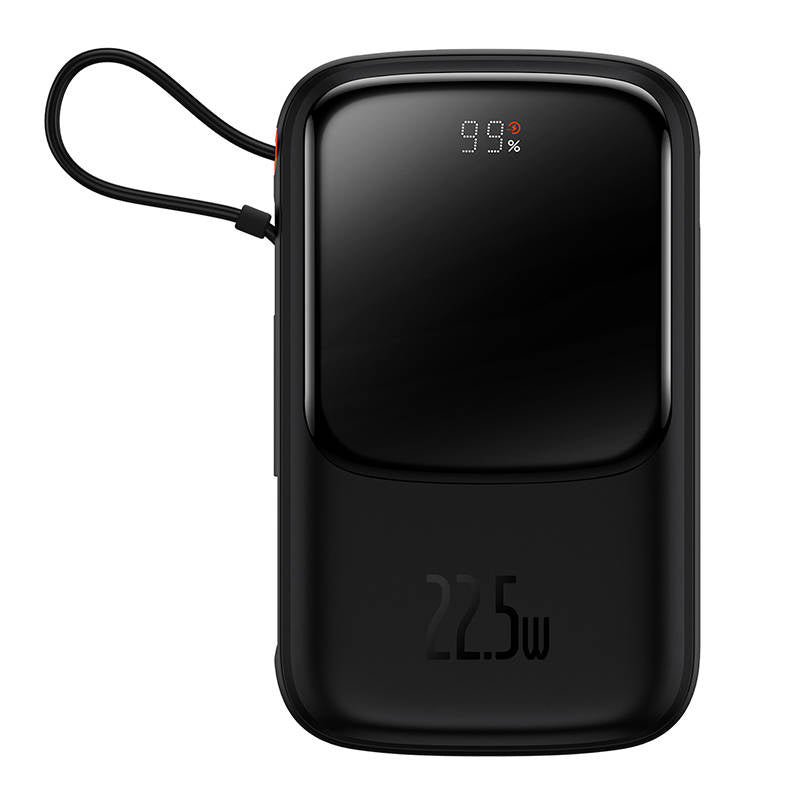 Powerbank Baseus Qpow PRO with cable, 10000mAh, 22.5W (Black) - Product Image 1