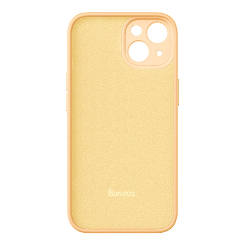 Baseus Liquid Silica Gel Case for iPhone 14 Plus (sunglow)+ tempered glass + cleaning kit - Product Image 3