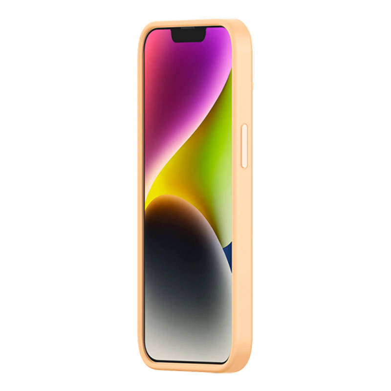 Baseus Liquid Silica Gel Case for iPhone 14 Plus (sunglow)+ tempered glass + cleaning kit - Product Image 4