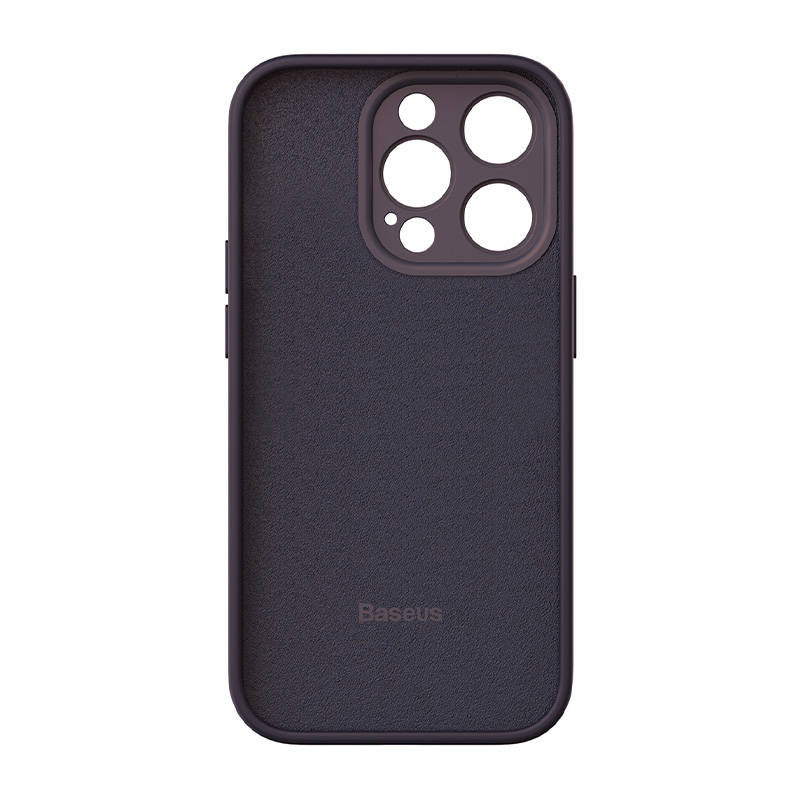 Baseus Liquid Silica Gel Case for iPhone 14 Pro (Elderberry)+ tempered glass + cleaning kit - Product Image 3