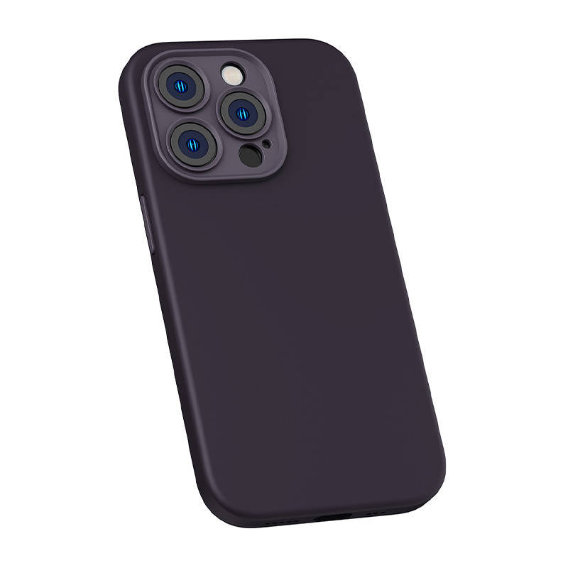 Baseus Liquid Silica Gel Case for iPhone 14 Pro (Elderberry)+ tempered glass + cleaning kit - Product Image 7