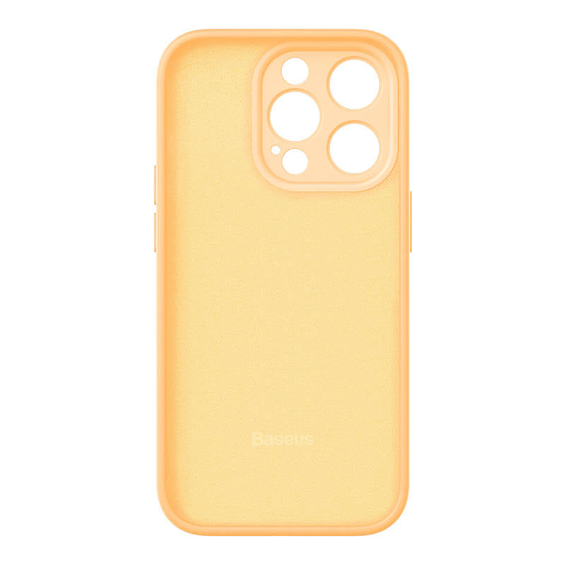 Baseus Liquid Silica Gel Case for iPhone 14 Pro Max (Sunglow)+ tempered glass + cleaning kit - Product Image 3