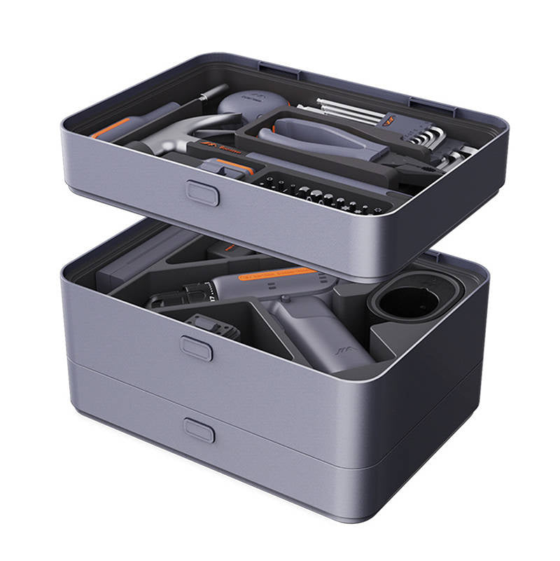Komplettes Haushaltswerkzeug-Set + Akku-Bohrschrauber Jimi Home X3-ABC