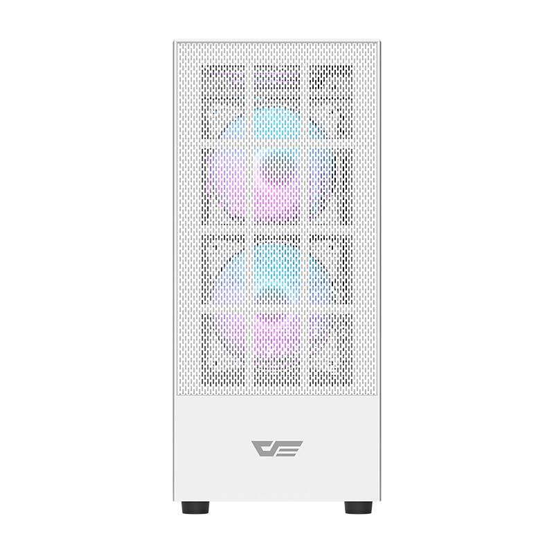 Darkflash A290 Computergehäuse (weiß) + 3 RGB-Lüfter