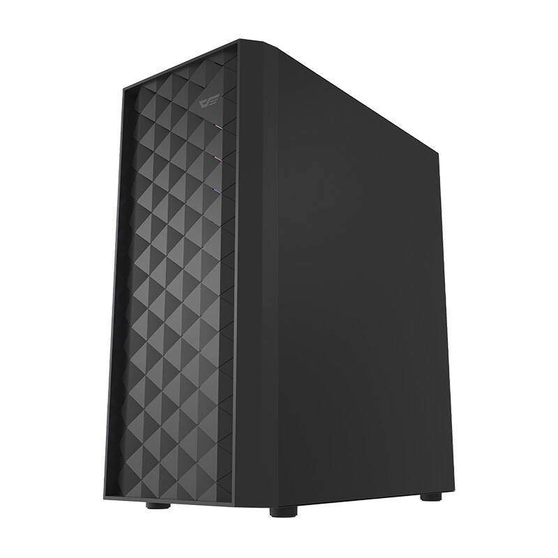 Darkflash DK351 Computergehäuse (schwarz) + 4 RGB-Lüfter