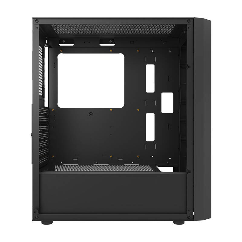 Darkflash DK351 Computergehäuse (schwarz) + 4 RGB-Lüfter