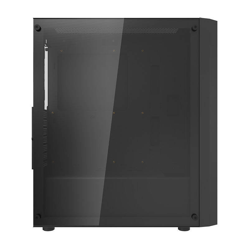 Darkflash DK351 Computergehäuse (schwarz) + 4 RGB-Lüfter