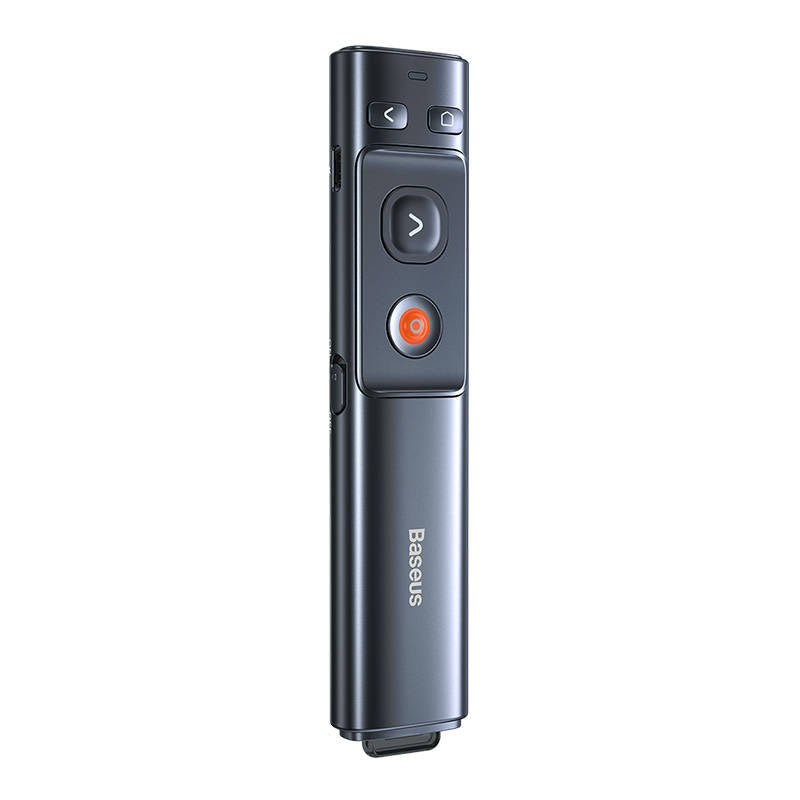 Baseus Orange Dot Multifunctionale remote control for presentation, with a green laser pointer - gray - Product Image 5