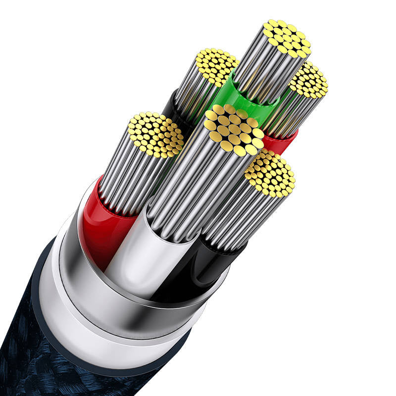 3in1 USB cable Baseus USB 3in1 Baseus Flash Series, USB-C + Micro + Lightning 66W, 1.2m (blue) - Product Image 7
