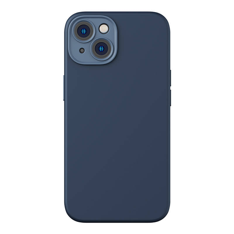 Baseus Liquid Silica Magnetic Case and Tempered Glass set for iPhone 14 Plus (blue) - Product Image 2
