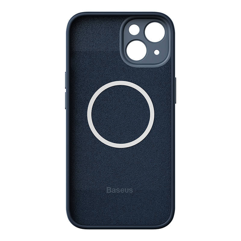 Baseus Liquid Silica Magnetic Case and Tempered Glass set for iPhone 14 Plus (blue) - Product Image 3