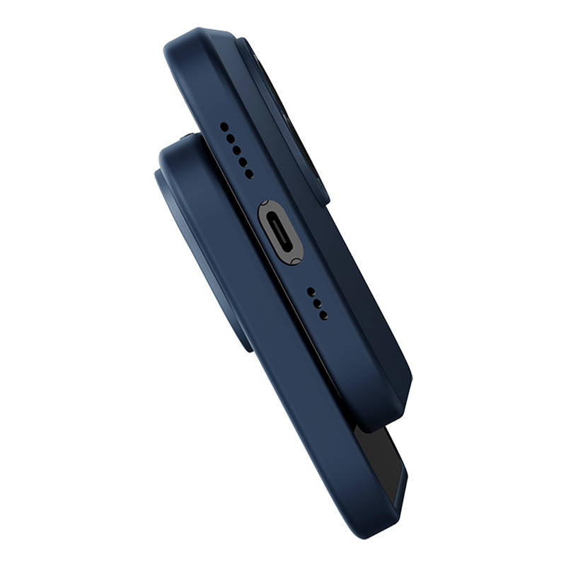 Baseus Liquid Silica Magnetic Case and Tempered Glass set for iPhone 14 Plus (blue) - Product Image 6