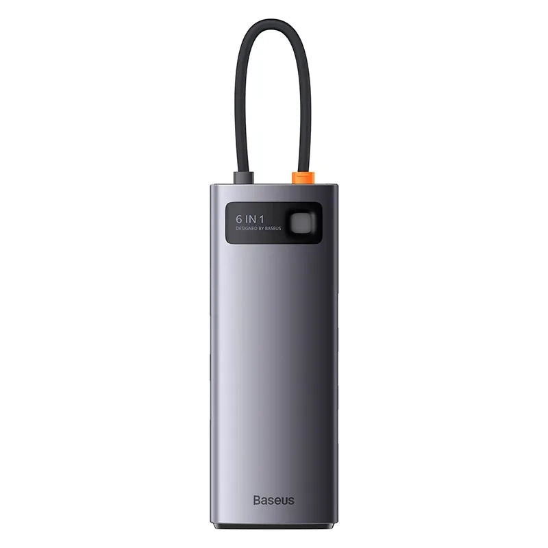Hub 6in1 Baseus StarJoy Series, USB-C to 3x USB 3.0 + HDMI + USB-C PD + RJ45 - Product Image 2