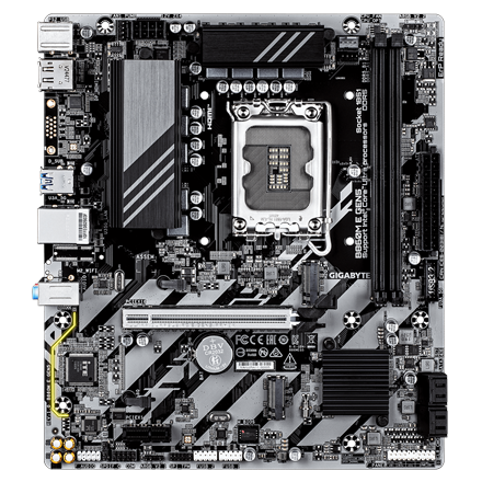 Gigabyte B860M E GEN5 | Processor family Intel | Processor socket LGA1851 | DDR5 | Number of SATA connectors 4 | Support
