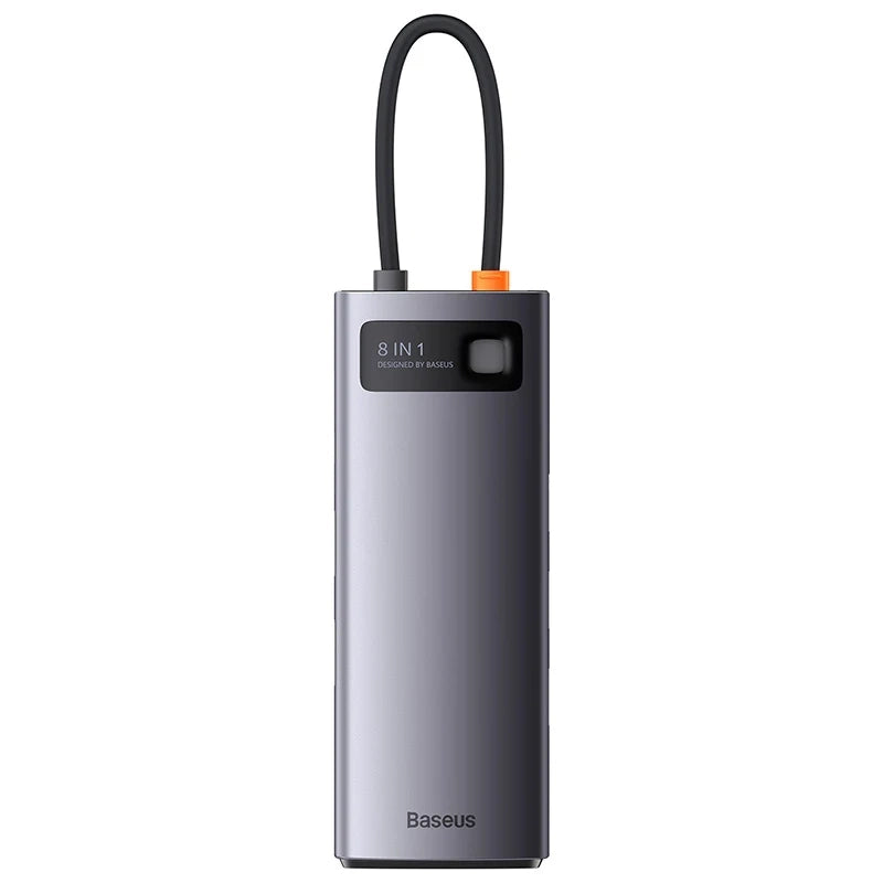 Hub 8w1 Baseus StarJoy Metal Glam Series, USB-C do HDMI + 3 x USB 3.0 + USB-C PD + RJ45 + SD/TF - Product Image 2