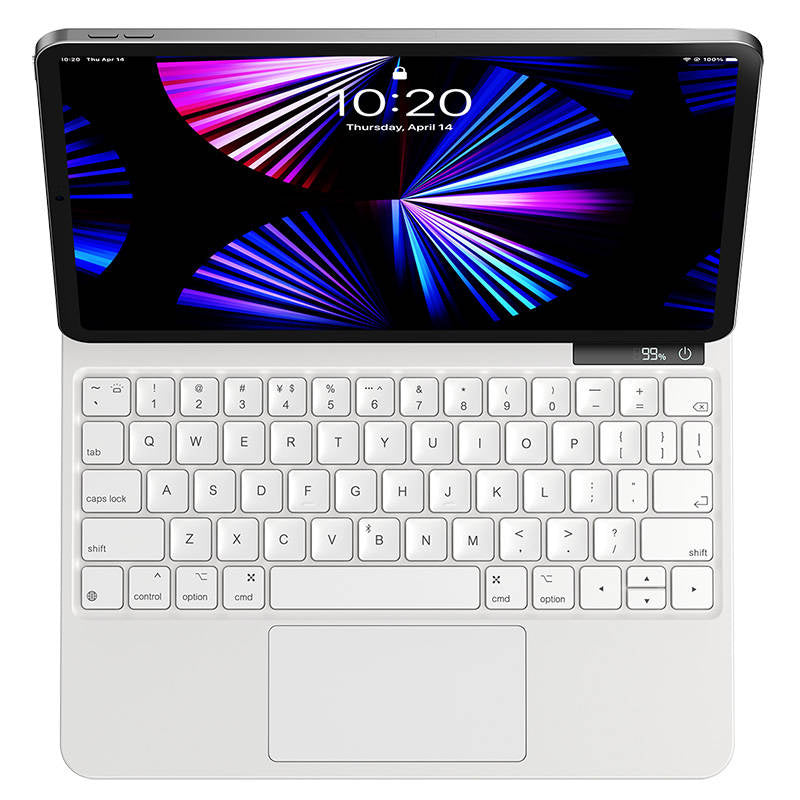 Case with keyboard for iPad Baseus Brilliance PRO 10, 10.9" (white) - Product Image 5