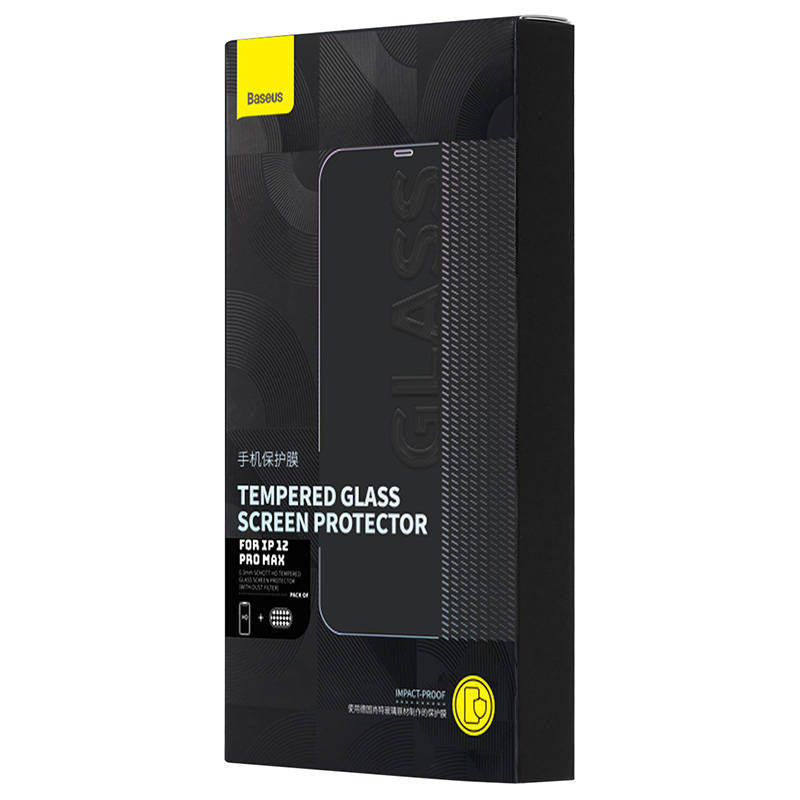 Baseus Schott HD Tempered Glass with dust filter 0.3mm for iPhone 12 Pro Max - Product Image 7