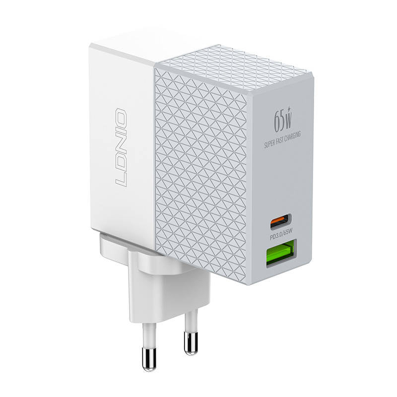 Wall charger LDNIO A2620C USB, USB-C 65W + USB-C - USB-C cable - Product Image 3