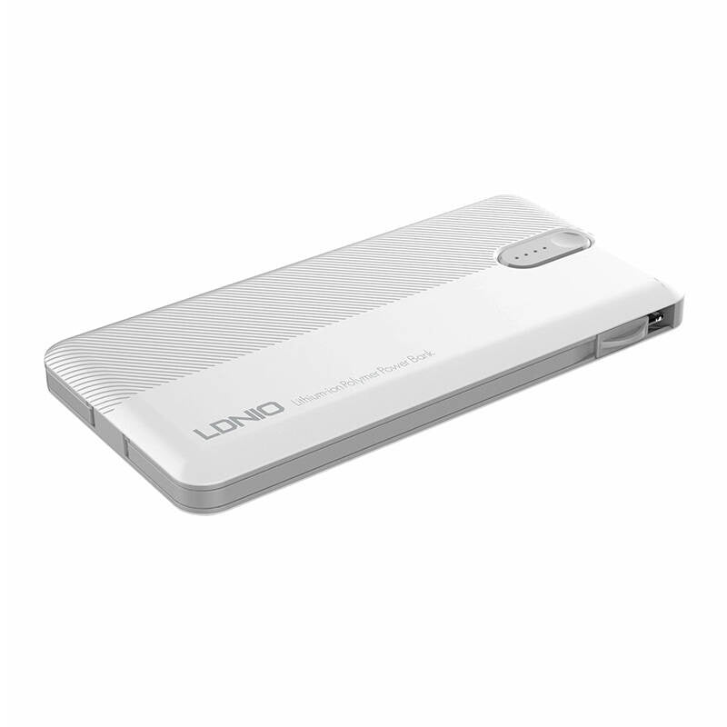 Powerbank LDNIO PL1013, 10000mAh + 3in1 cable (white) - Product Image 2