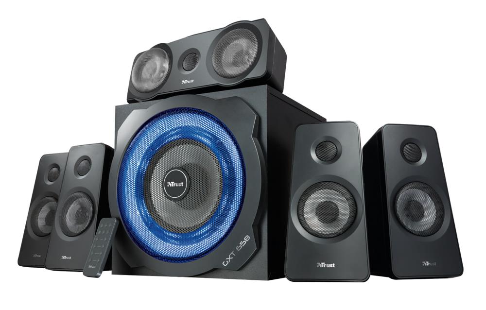 Speaker TRUST P.M.P.O. 180 Watts 3xStereo jack 3.5mm Black 21738