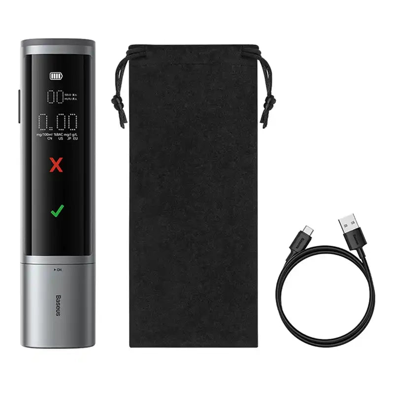 Electronic Breathalyzer Baseus SafeJourney Pro (Grey) - Product Image 2