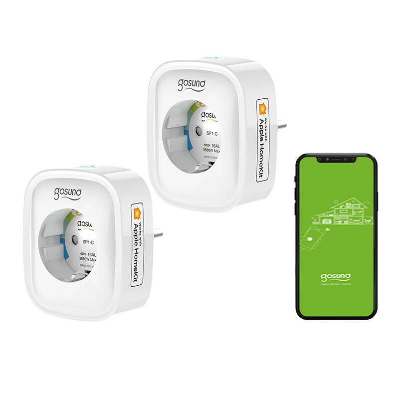 Smart socket WiFi Gosund SP1-H (2-pack)(HomeKit) 16A - Product Image 2