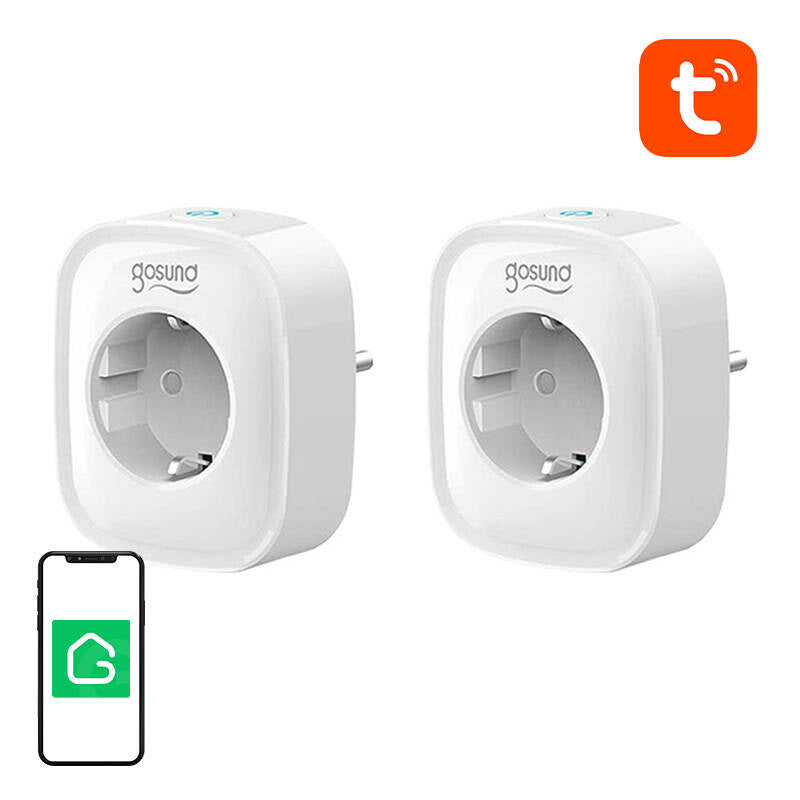 Gosund SP1 WiFi smart socket, 2 pieces (two-pack), 16A, Tuya - Product Image 1