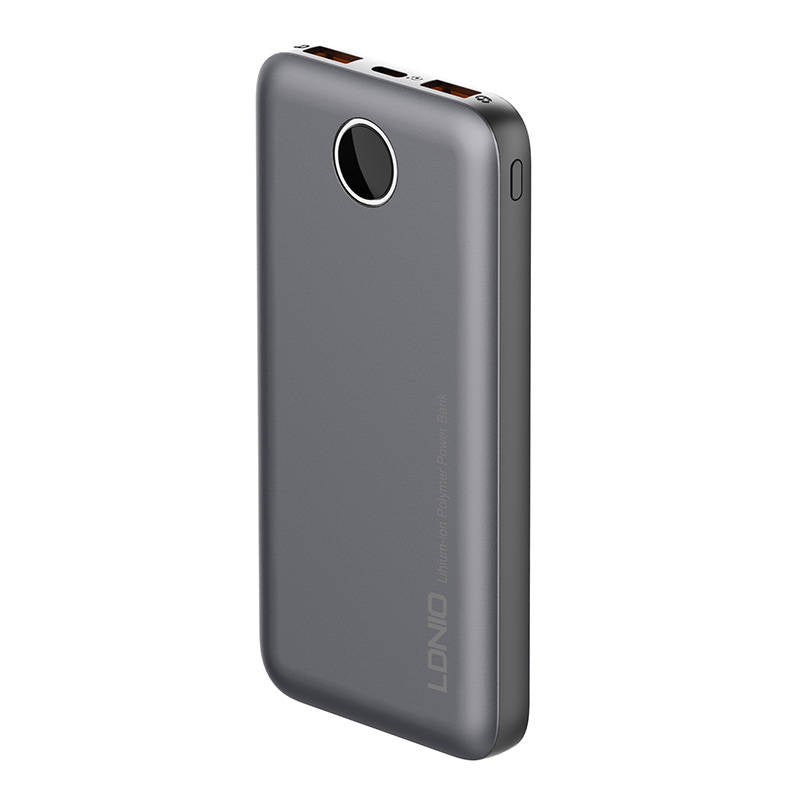 Powerbank LDNIO PQ10, 2xUSB, 22.5W, 10000mah (Grey) - Product Image 2