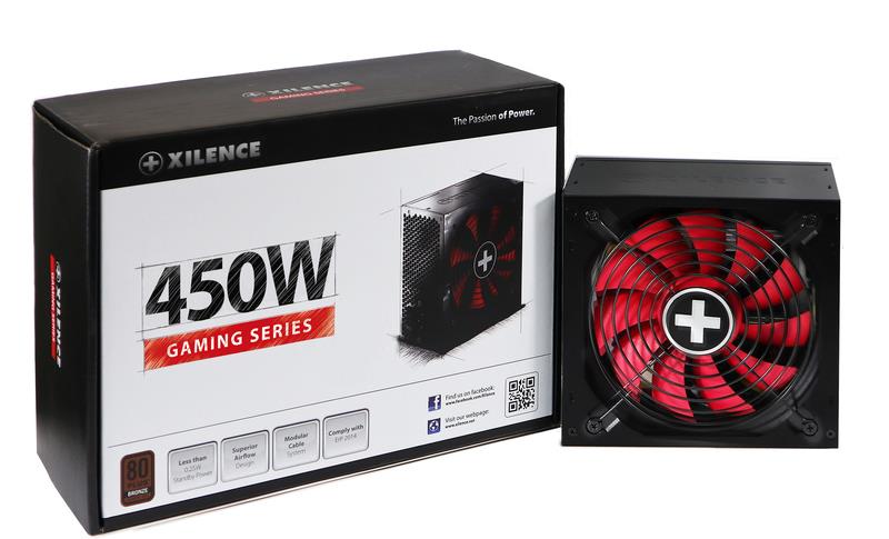 Power Supply XILENCE 450 Watts Efficiency 80 PLUS BRONZE PFC Active XN213